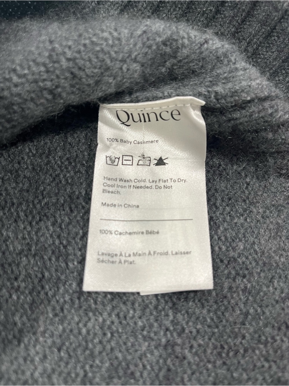 QUINCE LUXE BABY CASHMERE CREWNECK SWEATER-INCREDIBLY SOFT-SIZE XS - Picture 5 of 6